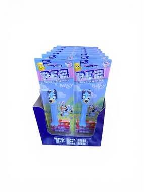 PEZ Bluey Candy & Dispenser 12 Count Display Box